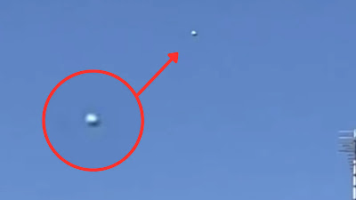 UFO witness Dominic Joyce filmed a silver sphere over Portsmouth UK.