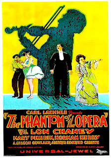 THE PHANTOM OF THE OPERA. Cartel One Sheet: 69 X 104 cms. Estados Unidos. EL FANTASMA DE LA ÓPERA. The Phantom of the Opera. 1925. Estados Unidos. Dirección: Rupert Julian. Reparto: Lon Chaney, Mary Philbin, Norman Kerry, Snitz Edwards, Gibson Gowland, Arthur Edmund Carewe, John St. Polis, Mary Fabian, Virginia Pearson.