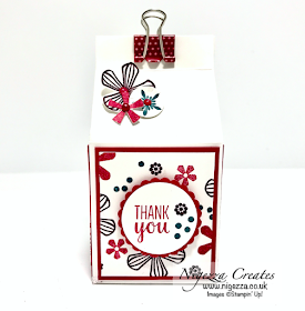 Nigezza Creates with Stampin' Up! & Thoughtful Blooms Milk Carton Yankee Candle Gift Box