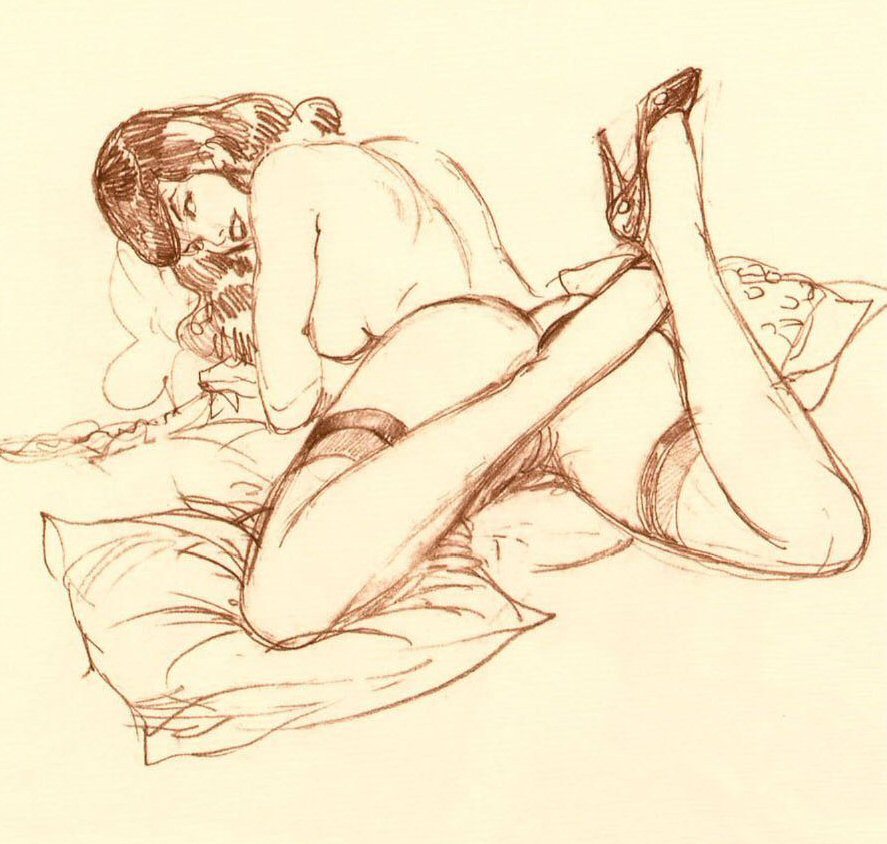 Seductress In Pencil