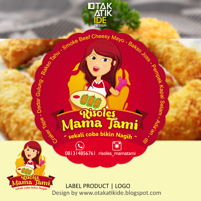 Label Merek Resoles Mama Tamijasa desain kemasan produk 