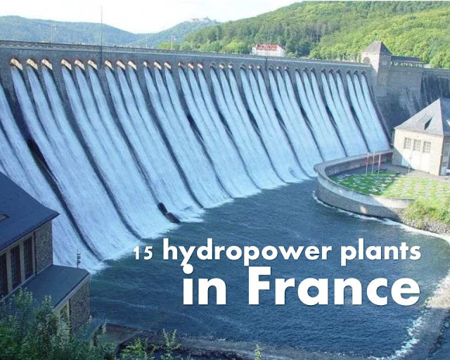 15 hydroelectric power stations in France
