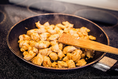 chicken cooked with red thai curry paste