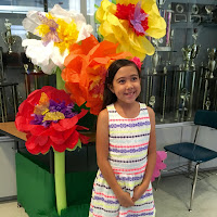 Lauren Banawa, May Moments of the Month, spring concert, tissue paper flowers