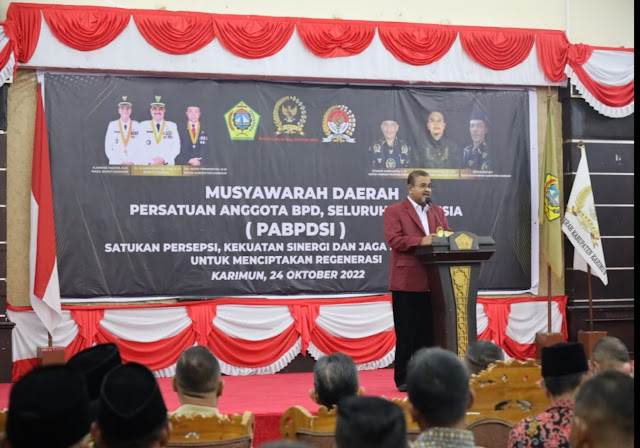 Bupati Aunur Rafiq Hadiri Musda PABPDSI Kabupaten Karimun