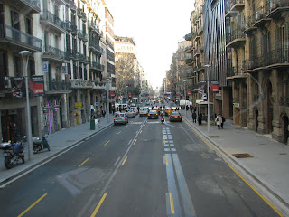 Caminhando pela cidade de Barcelona
