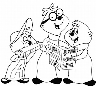 Alvin And The Chipmunks Coloring Pages