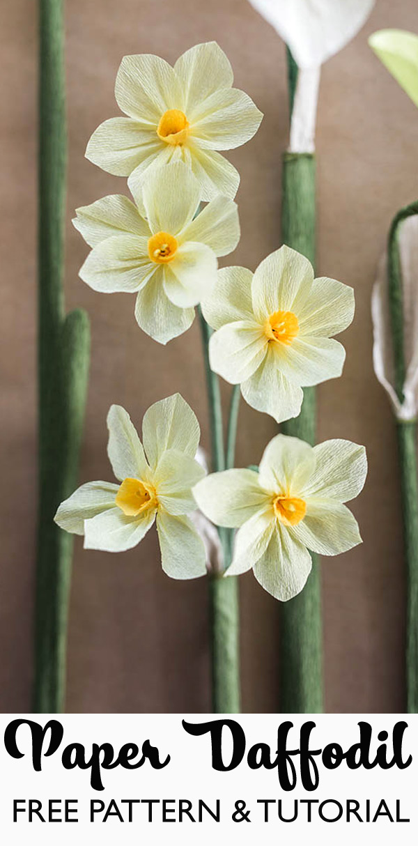 DIY Paper Daffodil Flower Tutorial