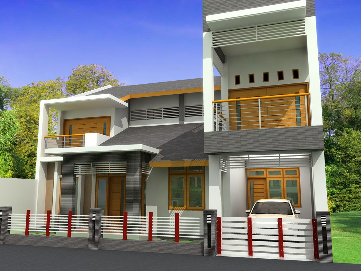 Rumah Minimalis Desain Rumah Sederhana 2 Lantai Terbaru 2014