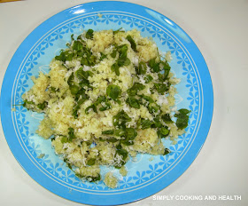 Steamed moringa pittu