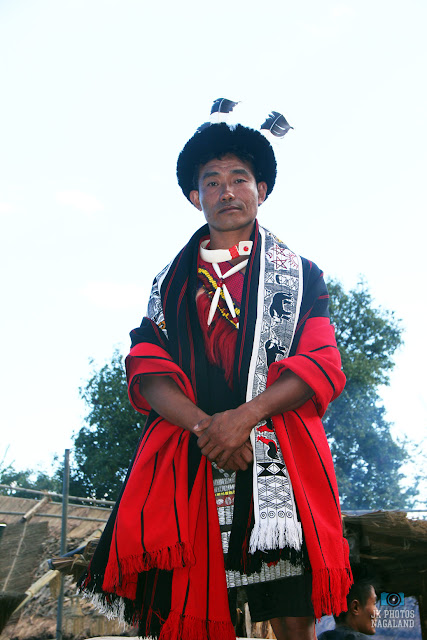 Ao Naga Man in Ao Traditional Shawl