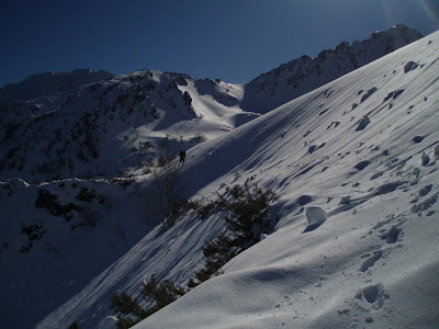 Superando el tramo avalanchoso