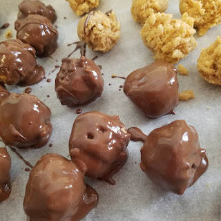 Chocolate covered Peanut Butter Krispie Candy Recipe