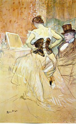 Elles. Woman in a Corset   1896   Musee des Augustins - Toulouse - Drawing