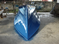 cara membuat perahu / sampan fiber