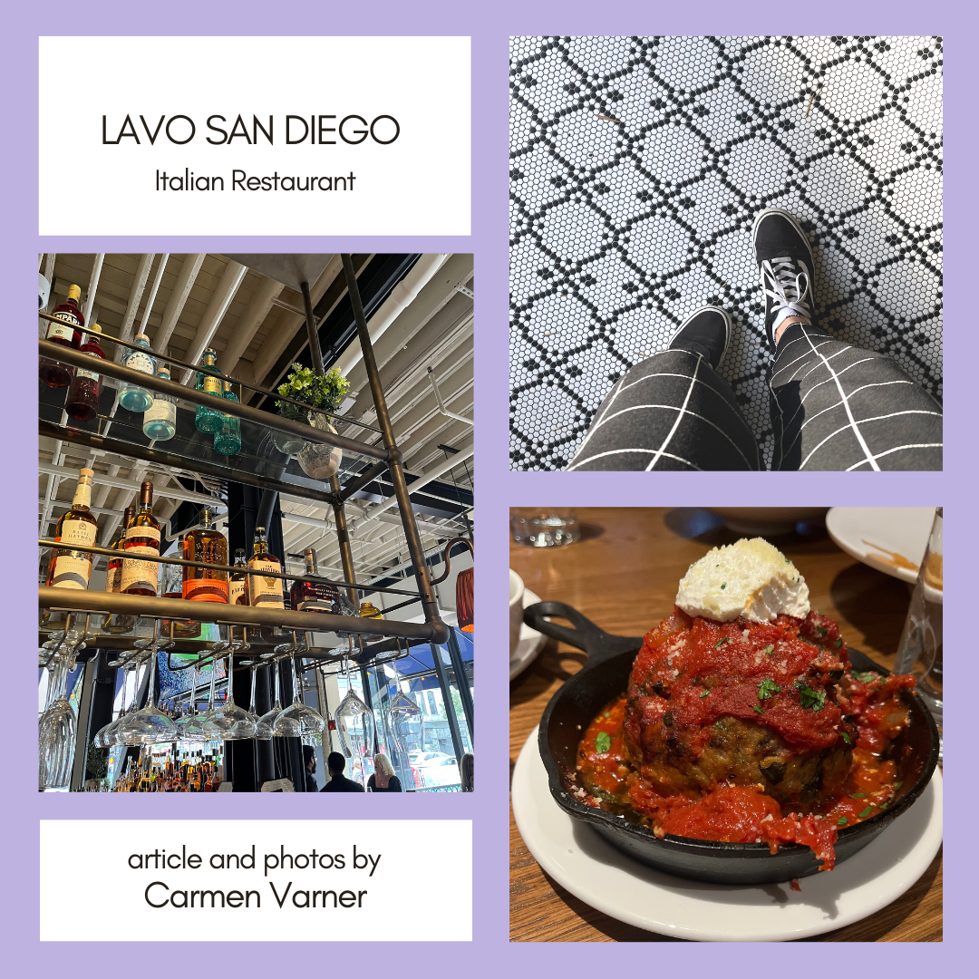 LAVO San Diego Italian Restaurant the meatball downtown gaslamp Carmen Varner food writer