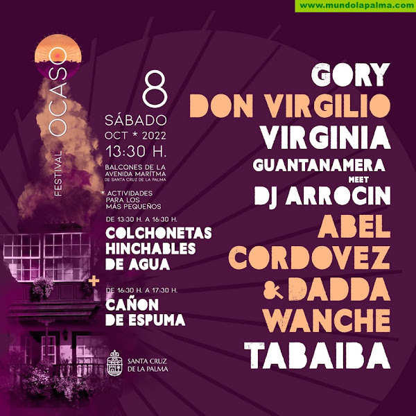 El Festival Ocaso de Santa Cruz de La Palma da la bienvenida al otoño este fin de semana
