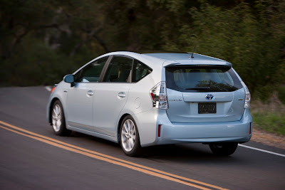 2012 Toyota Prius V Rear Angle View