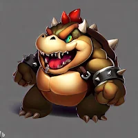 Character art of Bowser