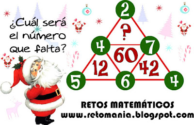 Descubre el número, El número que falta, El número oculto, Desafíos matemáticos, Problemas matemáticos, Problemas de lógica, Problemas de ingenio, Retos matemáticos, Retos matemáticos de navidad, Navidad y las matemáticas