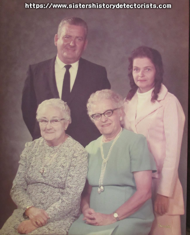 Back row L to R - Daniel McCormick and Helen Jackson McCormick they were married on  12/1/1965 in Maine Front row L to R -  Dan's mother  Lillian Alice Smith born 3/4/1900 in Virginia Died 10/4/1983 in Virginia Lillian was married to  Bruce Johnson McCormick  1891 - 1963 Stella Harwood Jackson Edwards mother of Helen