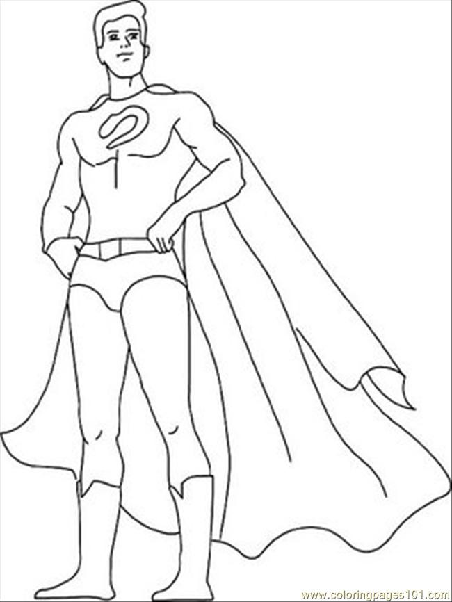 Printable Superhero Coloring Pages