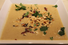 Tom Kha Gai roasted cauliflower and leek soup