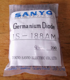 Image of a pack of 200 Sanyo 1S188AM Germanium diodes