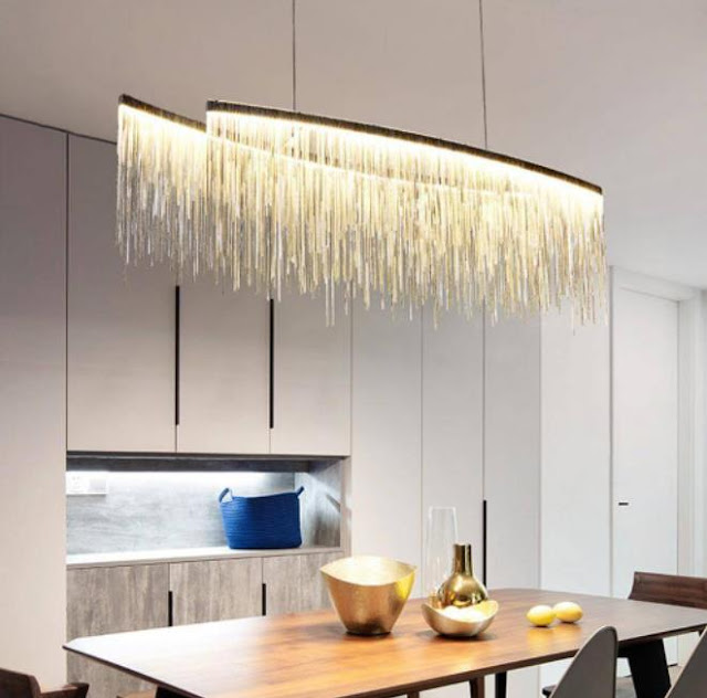 Modern crystal chandelier for big room