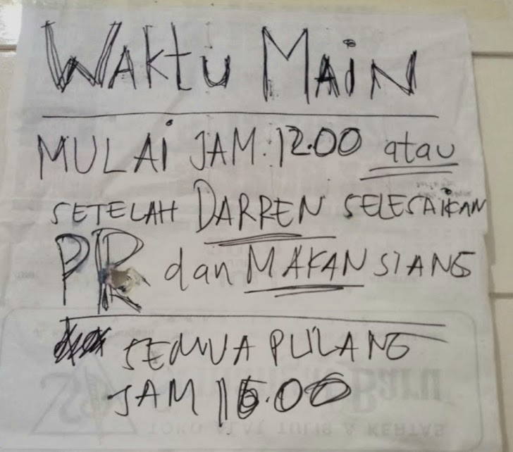 Sebuah Protes Tentang Waktu Bermain