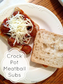 Crock Pot Meatball Subs from Serenity Now