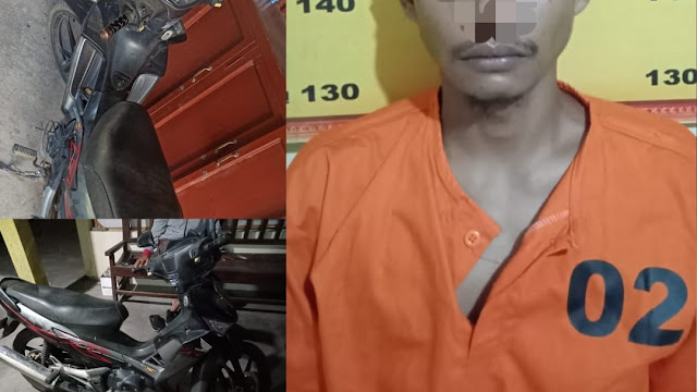 Kepergok Curi Motor, Benny A.S Terpaksa Tidur Di Balik Jeruji Beri   