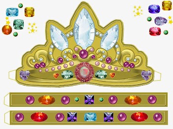 Crowns and Tiaras. Free Printables and Templates.