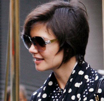 Katie Holmes 2010 Short Hairstyle Trends