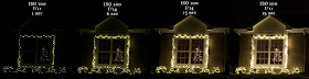 different camera settings for christmas lights