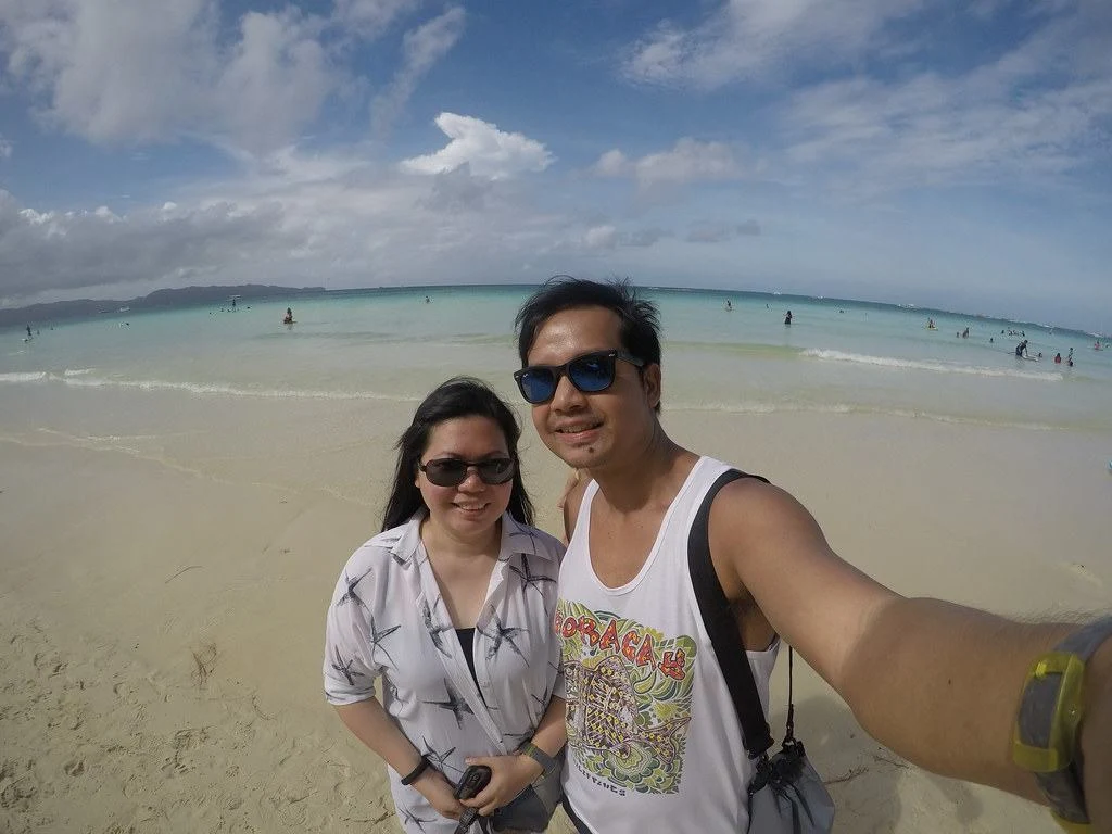 Exploring Boracay's white beach