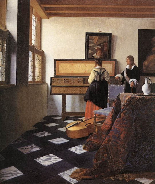 Johannes Vermeer - La lección de música - 1662-66
