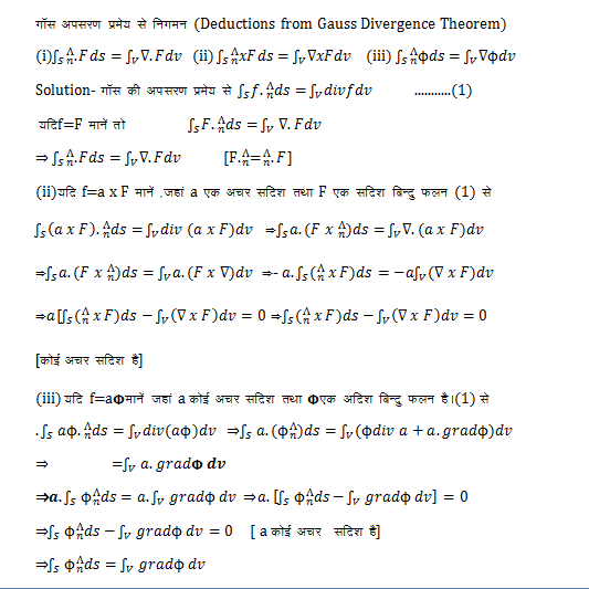 Gauss's Theorem with simple application