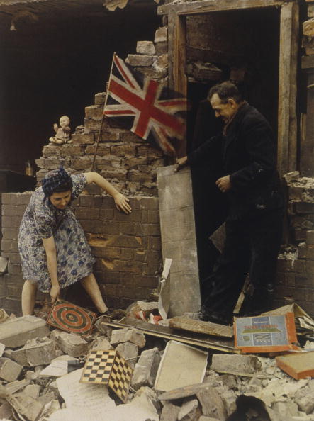 Fotografías a color de los bombardeos de Londres