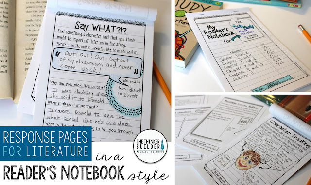 https://www.teacherspayteachers.com/Product/Readers-Notebook-Response-Pages-for-Literature-HALF-PAGE-SET-766284