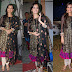 Dia Mirza in Black Quarter Sleeves Salwar