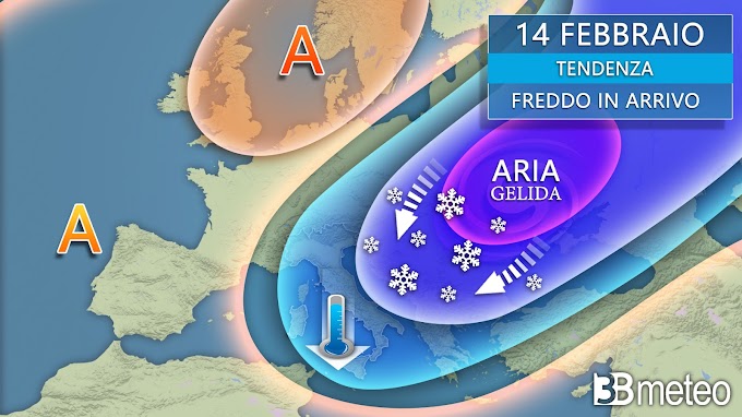 3BMeteo: ''Da San Valentino gelo siberiano in arrivo''