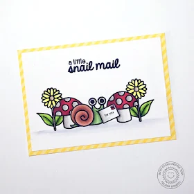 Sunny Studio: Backyard Bugs Snail Mail Card by Melissa Bowden.