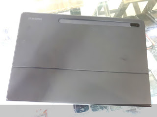 Samsung Galaxy Tab S7 FE 5G SM-T736B Seken Mulus Plus Sarung Book Cover Keyboard Original