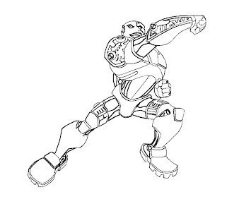 #10 Cyborg Coloring Page