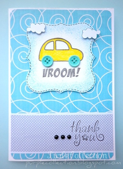 Car birthday card, birthday card