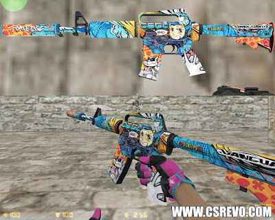 Skin M4A1 - Player Two Sport VICE (CS:GO) - HD para CS 1.6 m4 coult