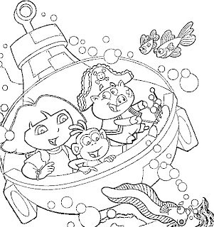 coloriage dora