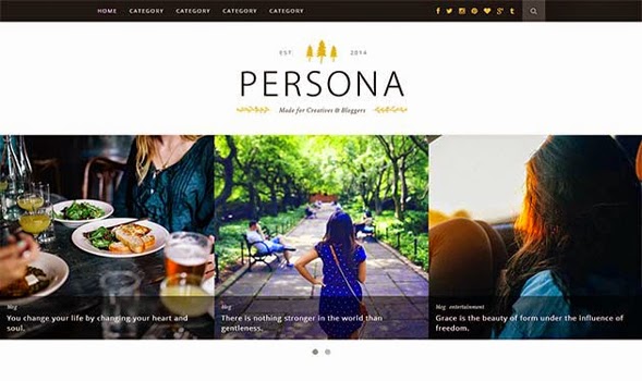 Persona Responsive Blogger Template 