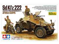 Tamiya 1/35 Sd.Kfz.222 Afrika Korps (35286) English Color Guide & Paint Conversion Chart